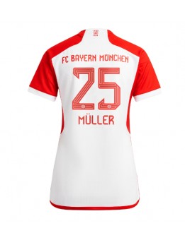 Bayern Munich Thomas Muller #25 Replika Hemmakläder Dam 2023-24 Kortärmad